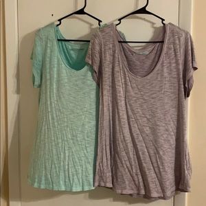 Two Gently used Maurice’s basic V neck t shirts!
